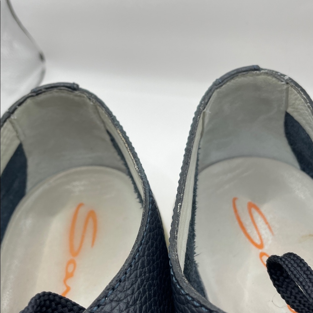 Santoni - Classic Leather Sneakers - Navy - 9.5 - Picture 6 of 10